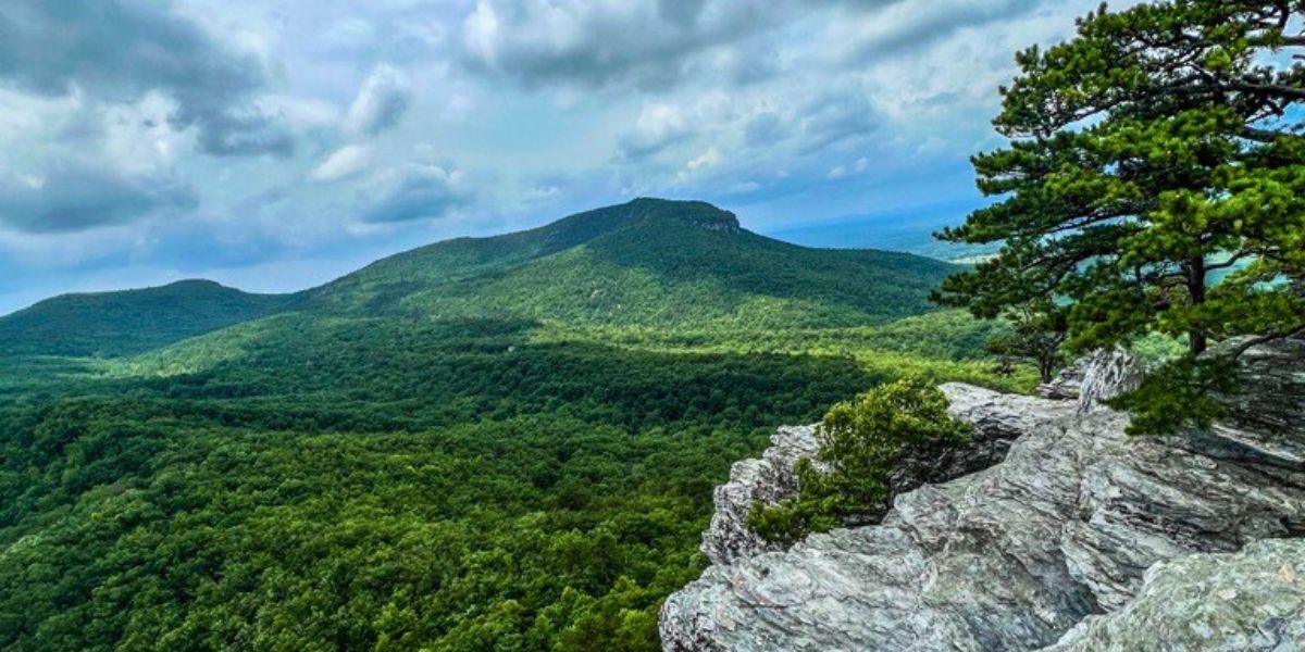 top of hanging rock